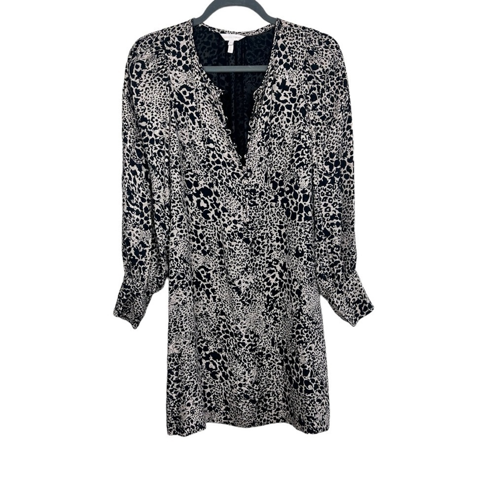 Rebecca Taylor Leopard Print Silk Dress 6 - Picture 7 of 11